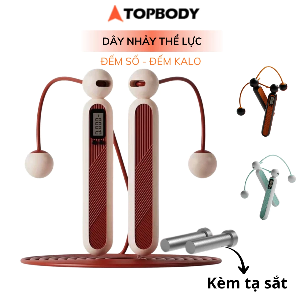 Dây Nhảy Thể Lực Đàn Hồi 2.9m Chính Hãng TopBody, Hỗ Trợ Luyện Tập Thể Dục, Thể Thao Tiện Lợi Tại Nhà DNHAY07