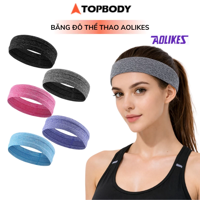 Băng đô trán thời trang tập thể thao, yoga thấm hút mồ hôi cao cấp Topbody-BANGD01
