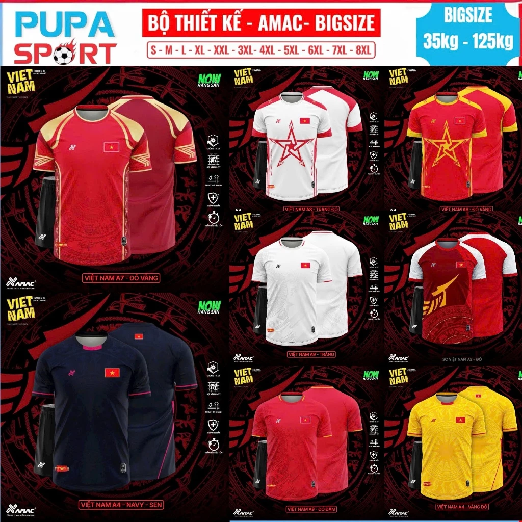 PUPA SPORT Top Mẫu Đồ Đá Banh, Quần Áo Bóng Đá Mới Chào Mừng Quốc Khánh 2/9, Bst Việt  Nam Trong Tim