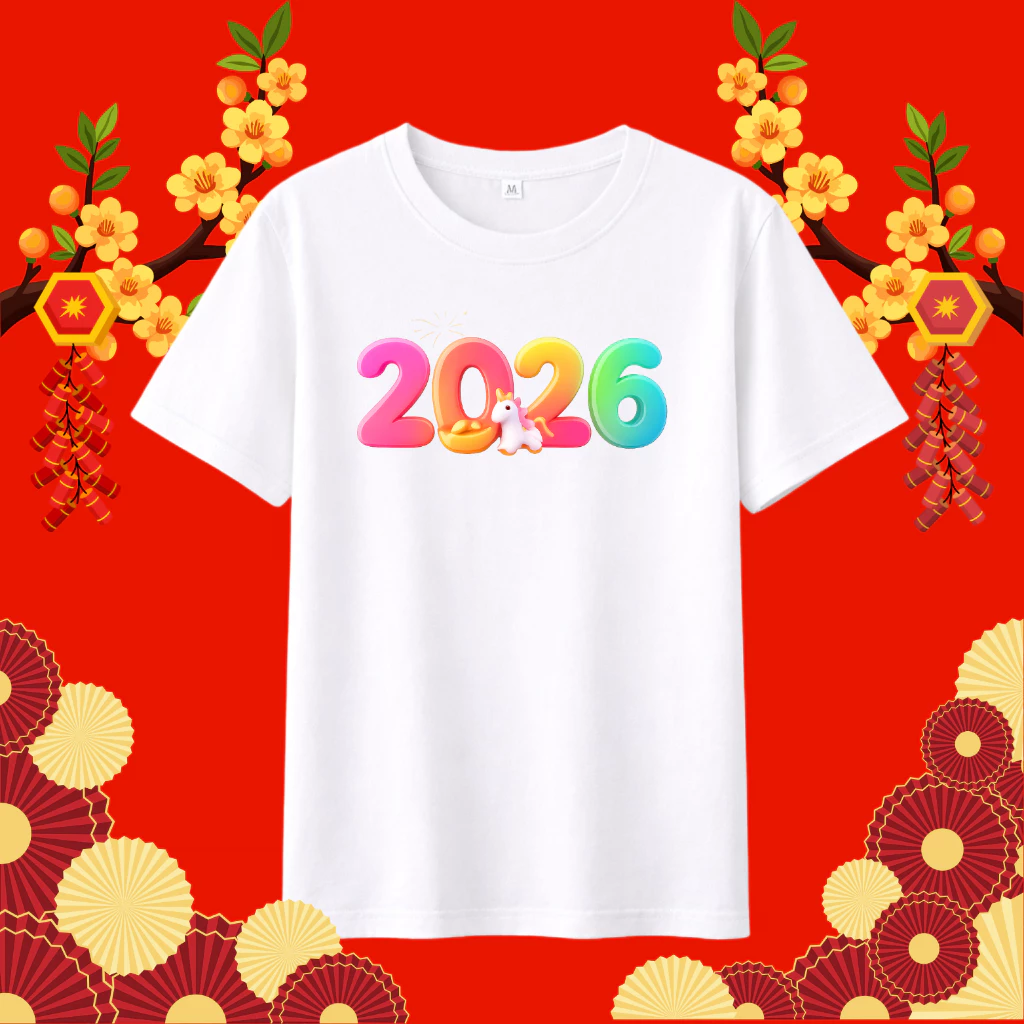 [NHIỀU MẪU] Áo Thun Tết 2026, đồng phục Gia Đình, ÁO nhóm  - Viễn Phát Uniform - form basic