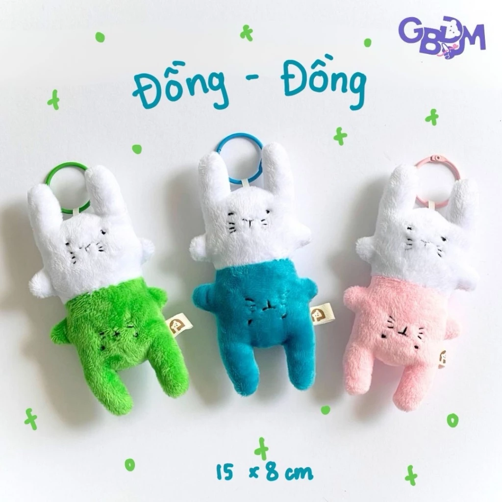 Móc Khoá Gấu Bông Đình May ĐỒNG ĐỒNG