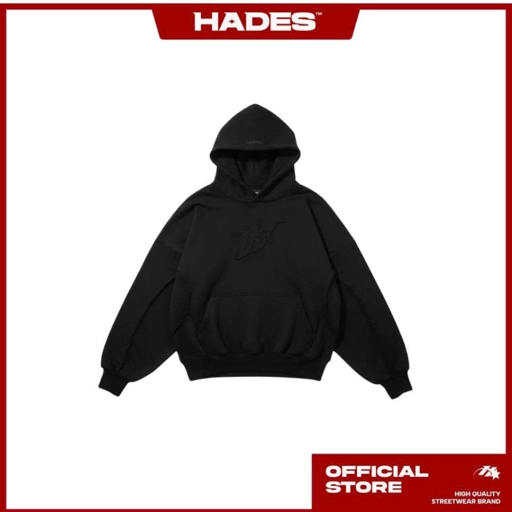 HADES DASPACE HOODIE - HADES Brand chính hãng Hoodie vải nỉ unisex / đen