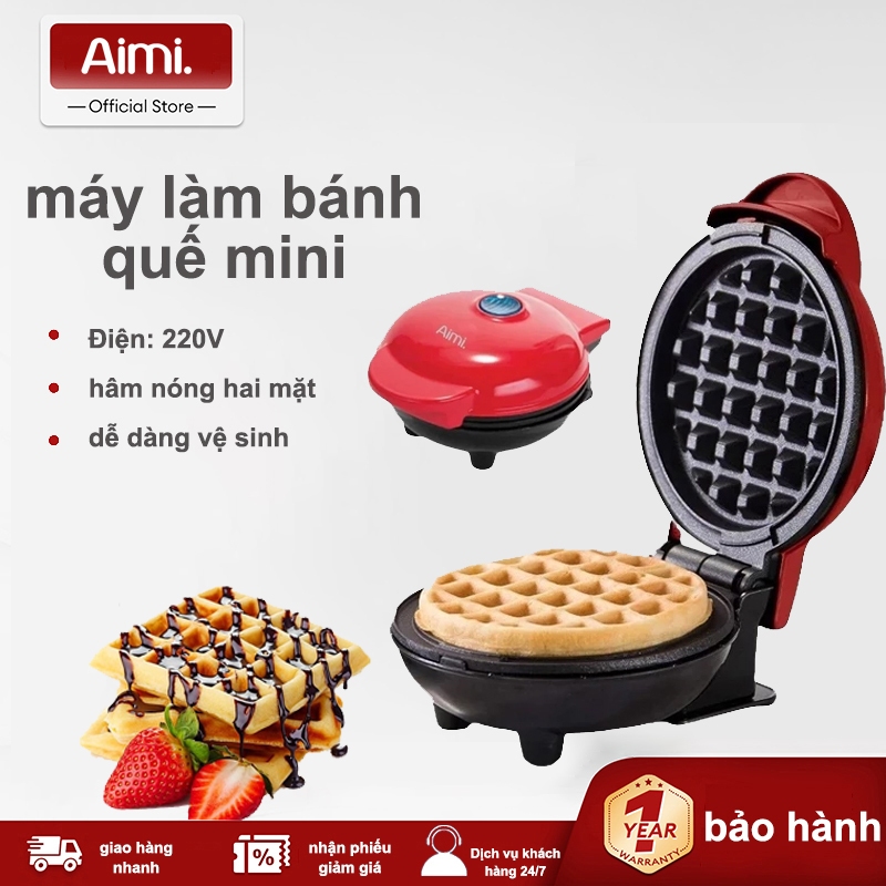 Aimi- Máy Nướng Bánh Máy Làm Bánh Kẹp Máy Làm Bánh Quế Bánh Tổ Ong / Máy làm…