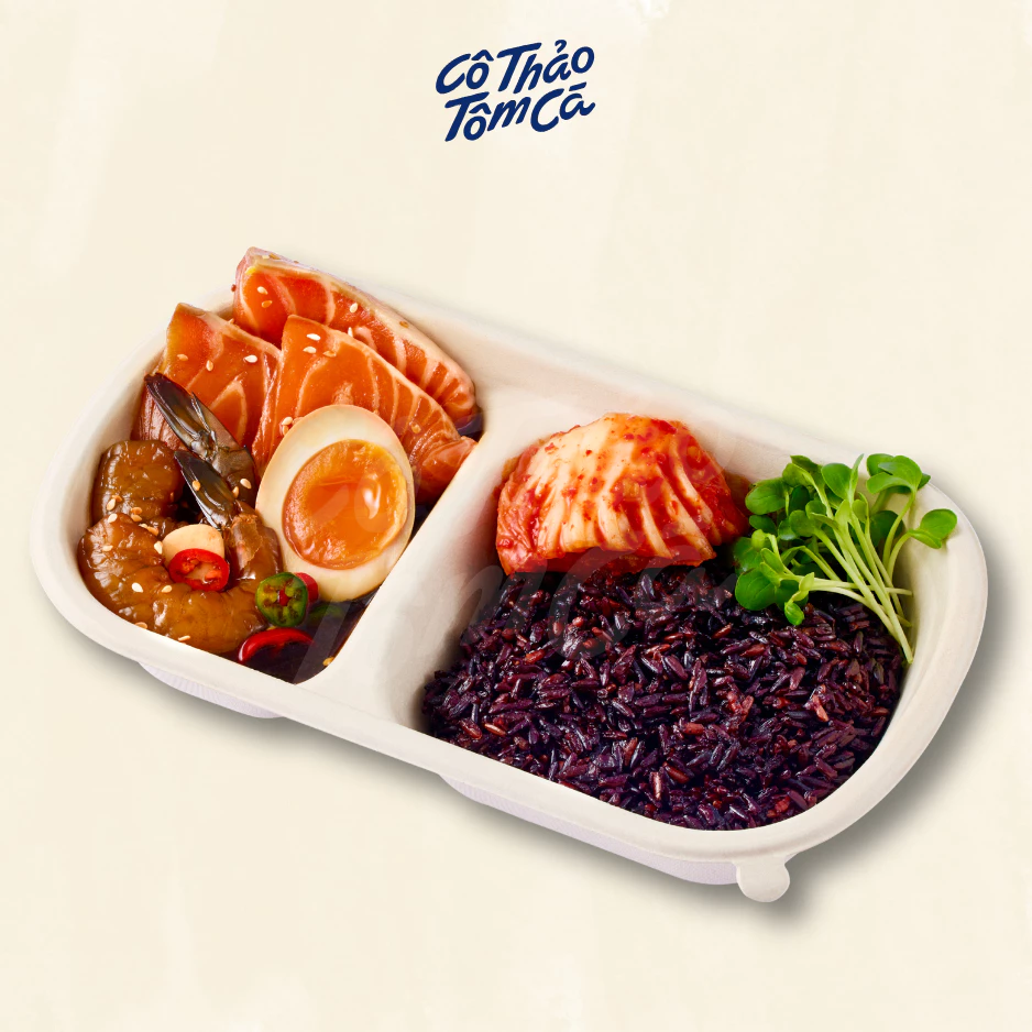 [HCM - Giao 2H] Set cơm GẠO LỨT ngâm tương - Cô Thảo Tôm Cá