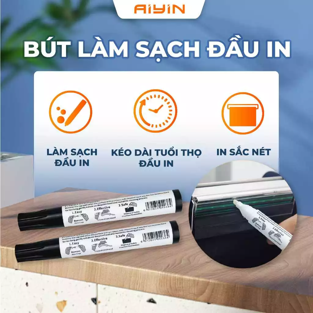Bút Làm Sạch Đầu In Cho Máy In Nhiệt, Máy In Bill, In Mã Vạch
