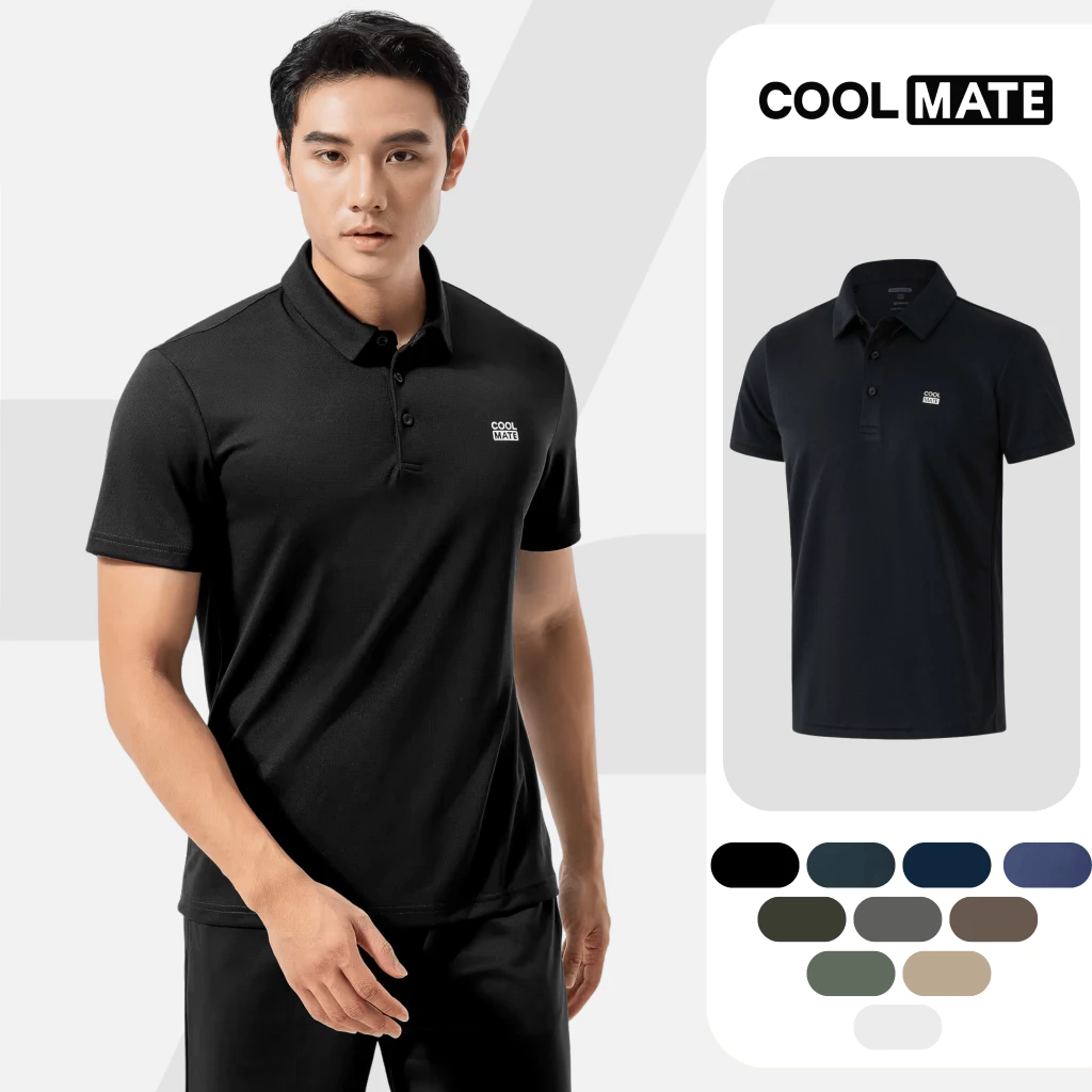 Áo Polo thể thao nam ProMax-S1, Áo thể thao đa năng Gym Chạy bộ Pickleball Tennis Coolmate