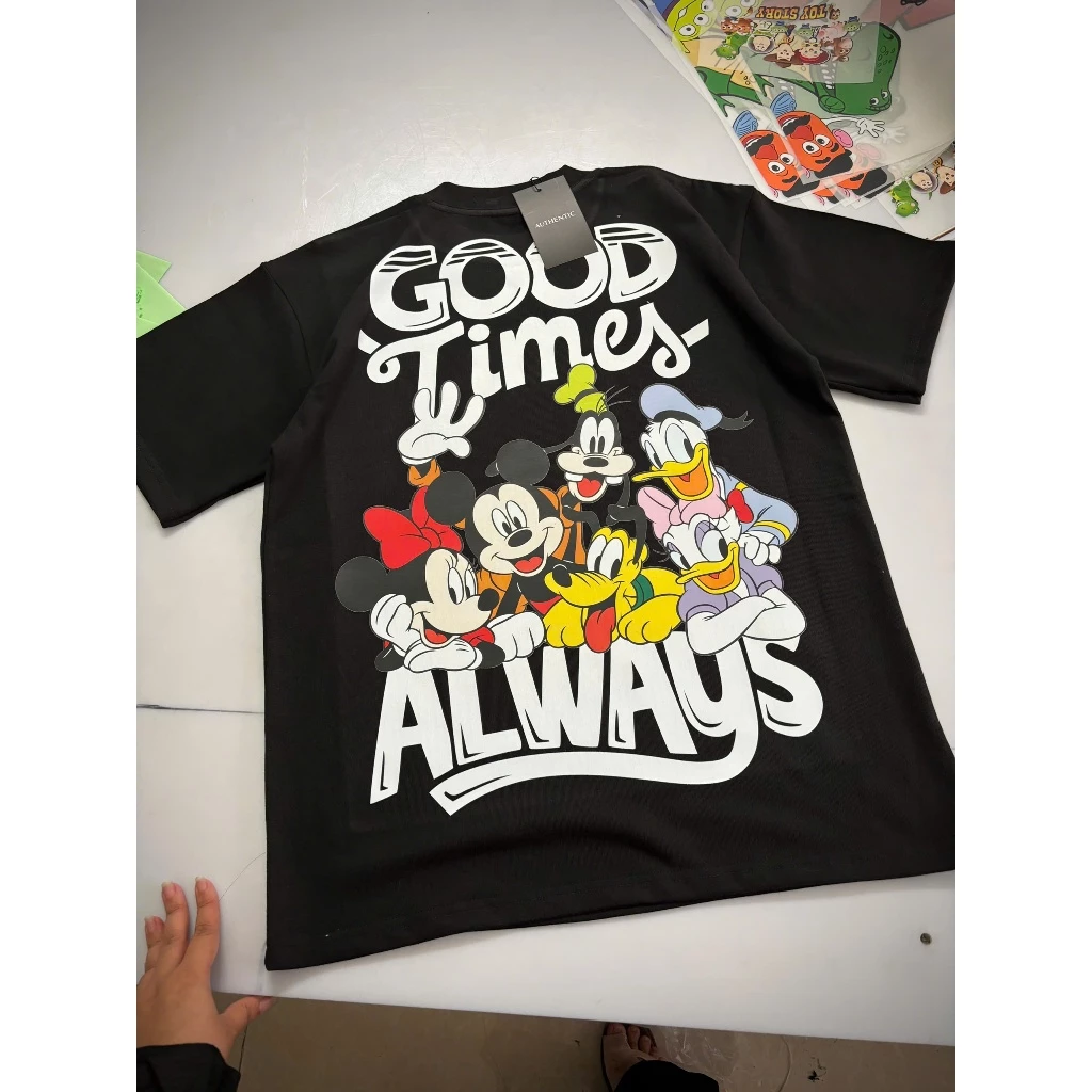 ÁÓ THUN IN HOẶT HÌNH GOÔDTIME , MICKEY DISNEY , CHẤT COTTON DAY