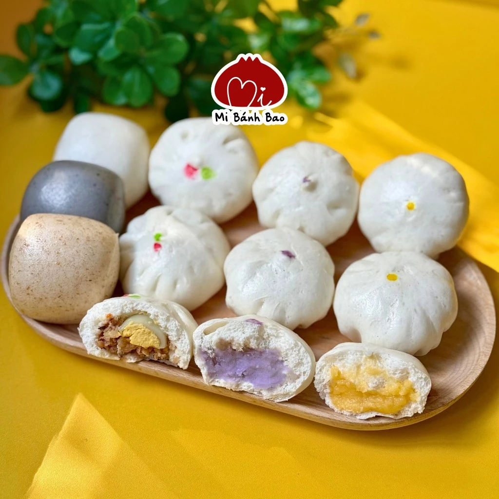 Bánh Bao Mix Nhí – Hòa Quyện Hương Vị Đặc Sắc Với 4 Loại Nhân Độc Đáo – Mi Bánh Bao
