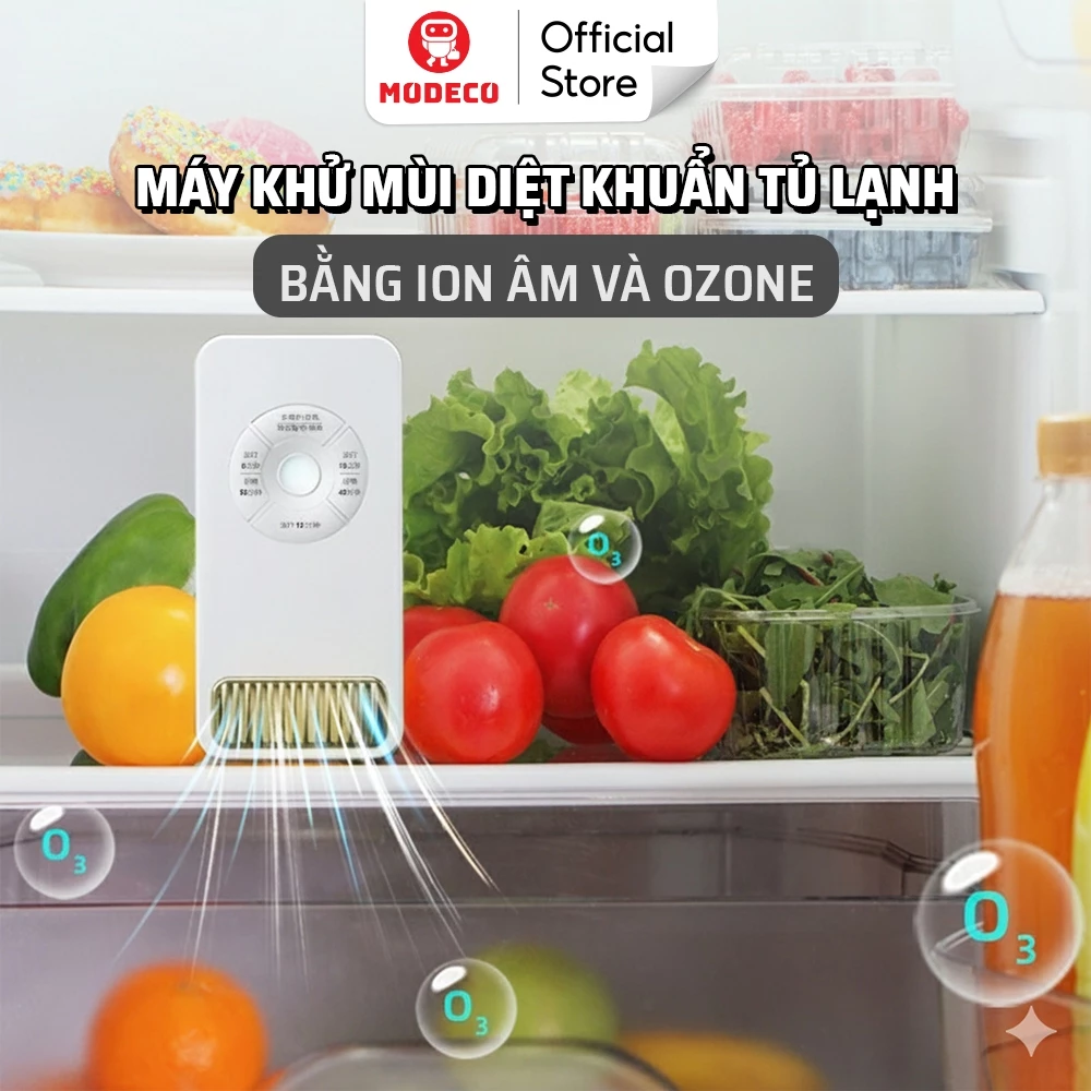 Máy Khử Mùi Tủ Lạnh Modeco Công Nghệ Ozone Diệt Khuẩn Khử Mùi An Toàn, Giữ Đồ Ăn Tươi Lâu