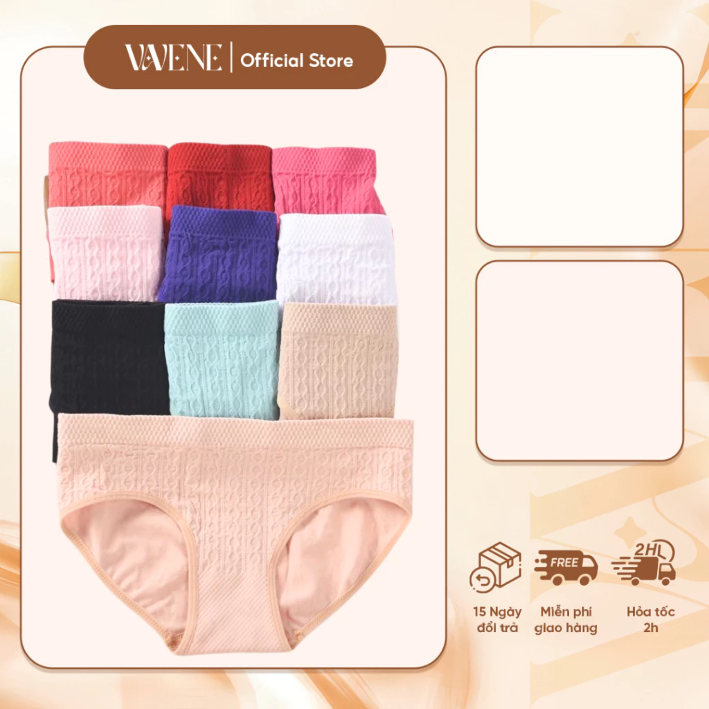 Combo 10 Quần Lót Nữ Cotton Siêu Co Giãn 4 Chiều - Chất Liệu Thoáng Mát, Đủ Kích Cỡ (46-70kg)