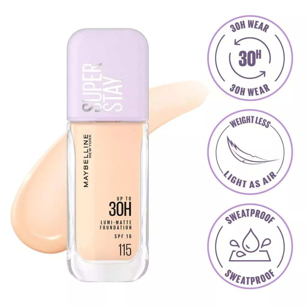 Kem Nền S.u.p.e.r S.t.a.y Up To 30H L.u.m.i-Matte Foundation 35ml