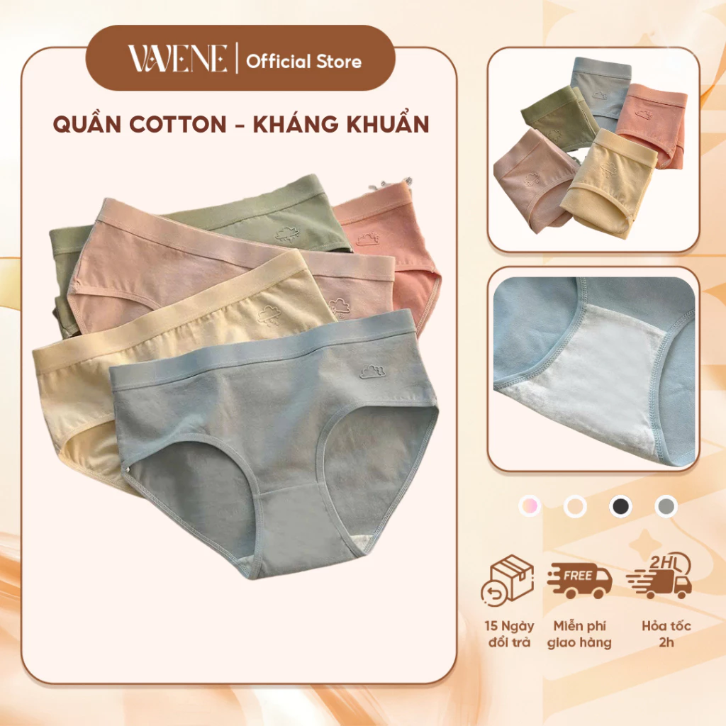 Quần Lót Nữ, Quần lót Doris QL1038 Cotton mềm mịn, Kháng Khuẩn Dễ Thương