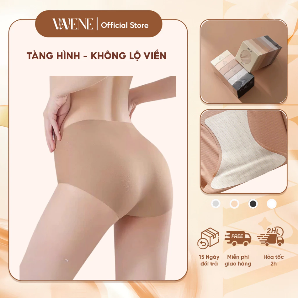 Quần lót Nữ Thiết Kế Vải Su Lụa tàng hình đóng trong hộp phấn mini cao cấp siêu xinh MÃ MINI