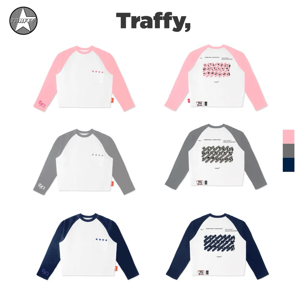 TRAFFY Star Crossed RAGLAN - Áo Thun Raglan Tay Dài Phối Màu Form Oval Cotton 2C Unisex
