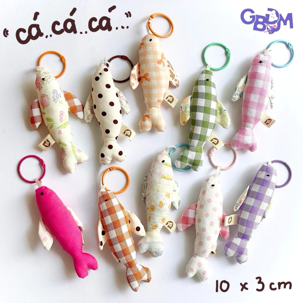 Móc Khoá Gấu Bông Đình May CÁ