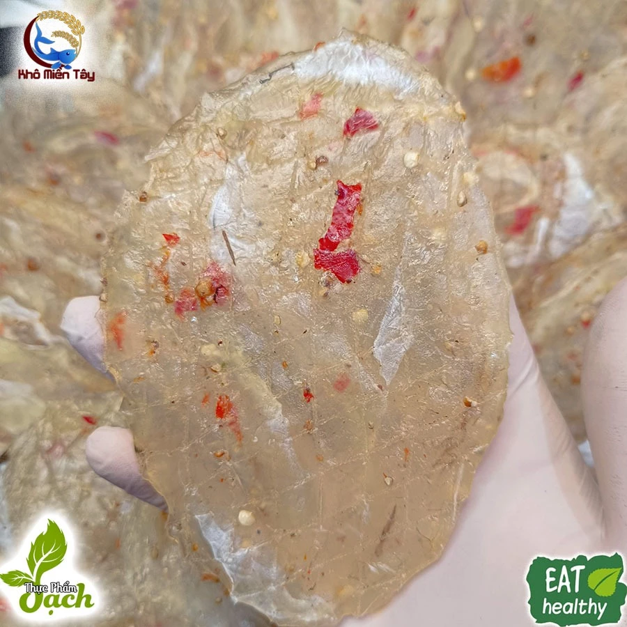 Khô Cá Bóng Bò ép miếng tròn Loại 1 Vị Ngọt Vừa Ăn - Đặc Sản Khô Miền Tây