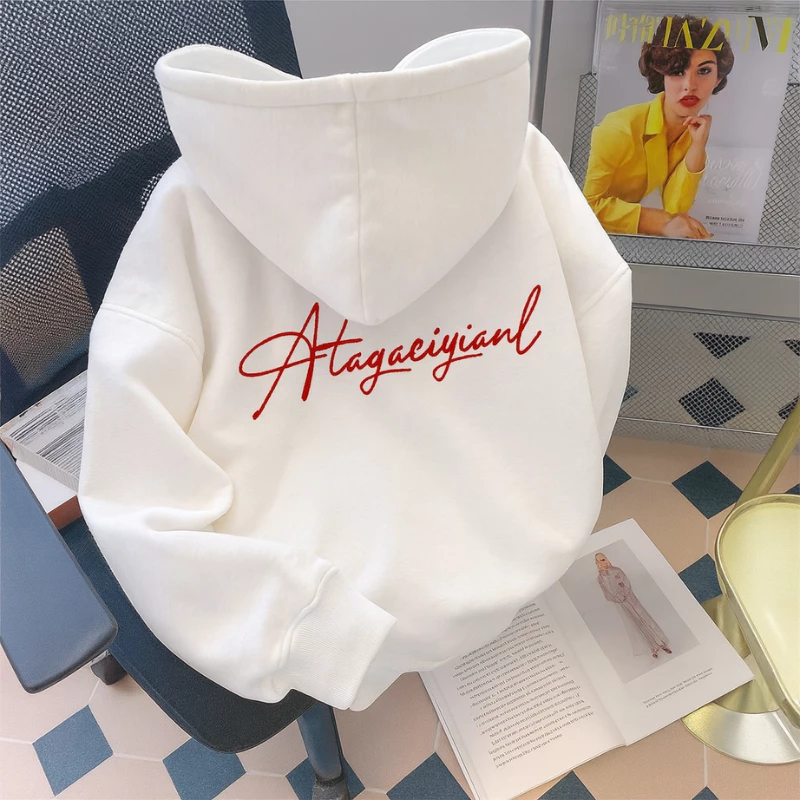 Áo Hoodie Zip Unisex In Chữ Đỏ Cá Tính, Form Rộng Dễ Phối Đồ Nam Nữ [ CÓ TÚI TRONG ]