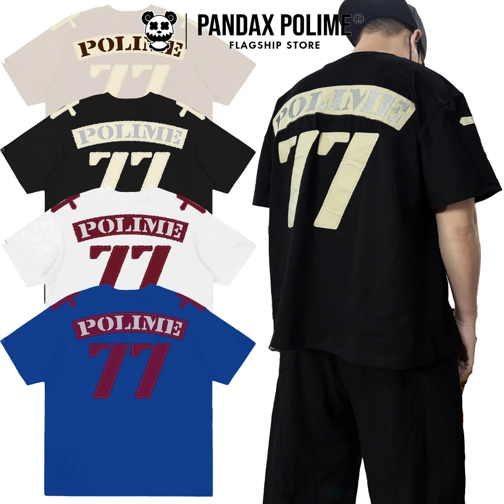 Áo thun big boxy 280gsm thêu block core tee form rộng bigsize unisex ngắn tay lỡ pandax polime