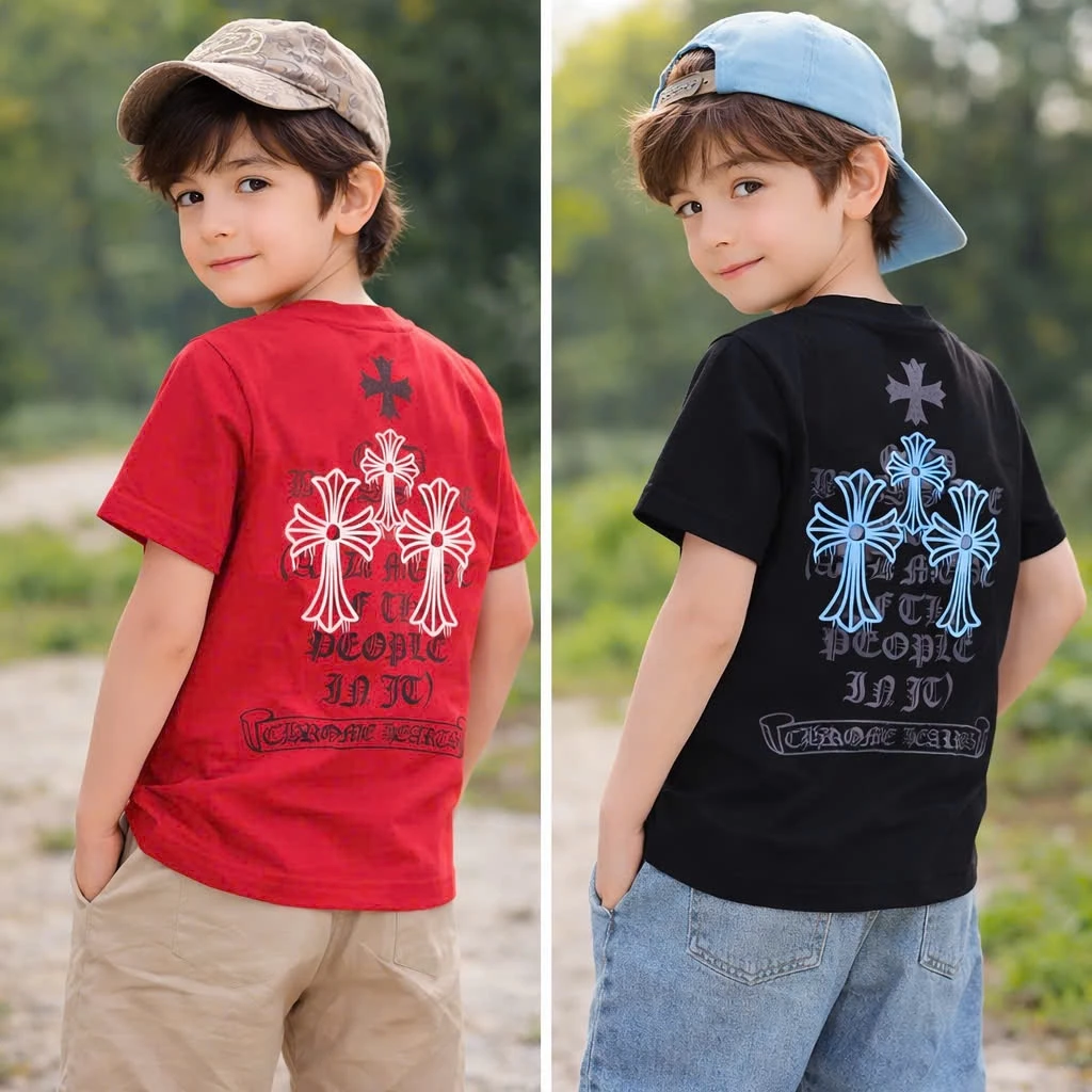 Áo Thun Bé Trai Cotton Form Rộng In Hình Cá Tính Cho Bé 12kg - 40kg - 3bros