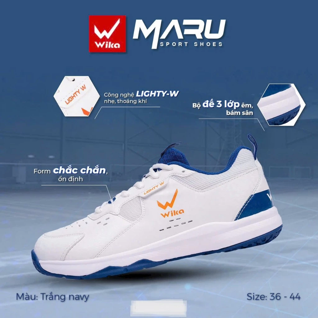 Giày Cầu Lông Wika Maru  Chính Hãng Bóng Chuyền , Bóng Bàn