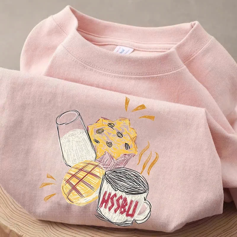 Áo phông nữ tay ngắn cổ tròn chất cotton MENINA, áo thun tay ngắn nữ in hình thời trang.