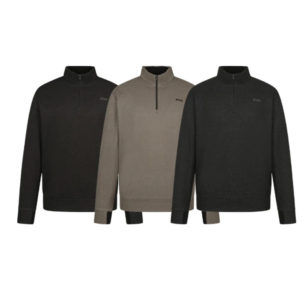 Áo nỉ mỏng dài tay 1/4zip PGA dành cho nam xuất xịn