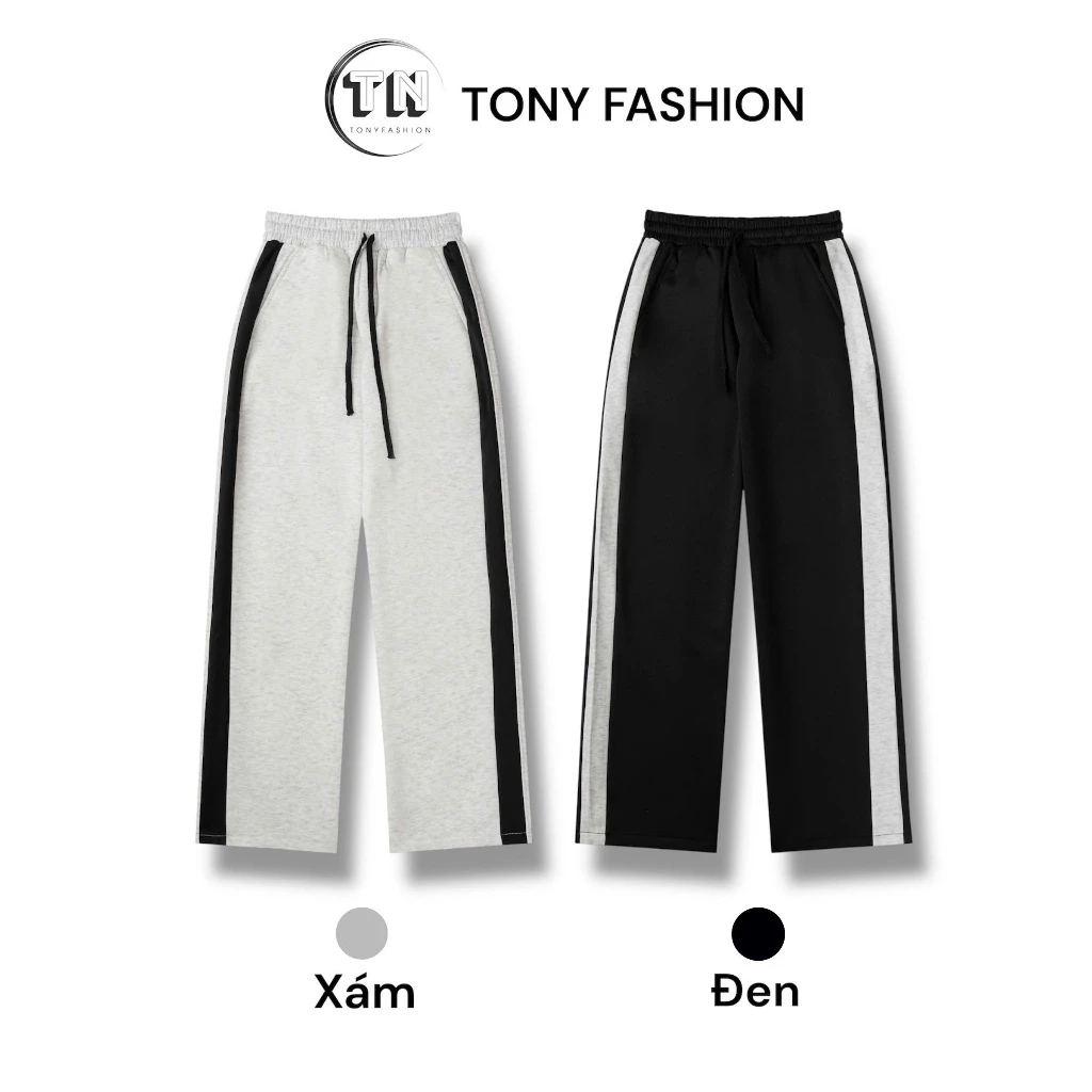 [ MỞ BÁN] Quần Nỉ Ống Rộng Dáng Suông Nam Nữ vải nỉ 2 da dày dặn trẻ trung phong cách- TONY FASHION