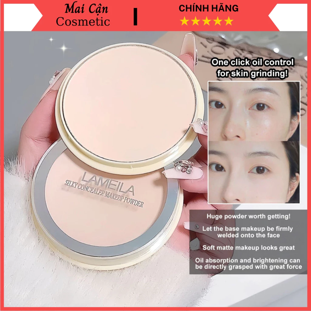 Phấn Phủ Dạng Nén Lamiela, Phấn Che Khuyết Điểm Kiềm Dầu Nội Địa Trung