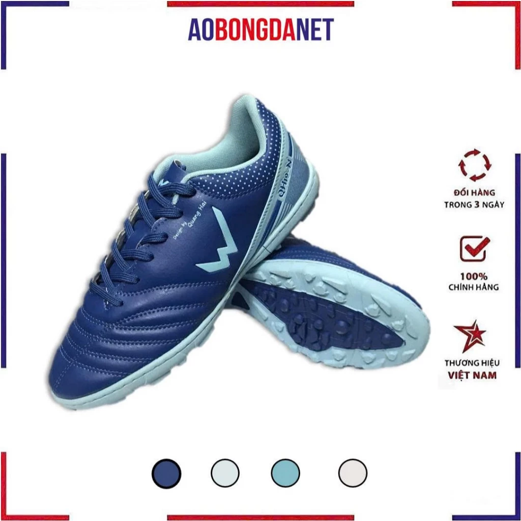 Giày Đá Bóng Wika Qh19 Neo Chính Hãng, Giày Bóng Đá Quang Hải Sân Cỏ Nhân Tạo Khâu Full Đế