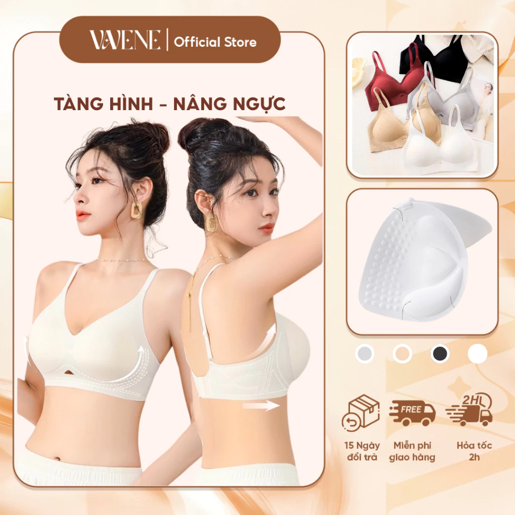 [LOẠI 1] Áo lót nữ KHÔNG LỘ VIỀN DORIS AL327, áo ngực su thoáng khí không gọng, nâng ngực, chống xệ