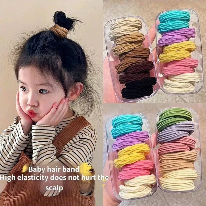Set 10 Dây Thun Cột Tóc Tết Đuôi Ngựa Cho Trẻ Em🍀FREESHIP🍀Dây buộc tóc bé gái xinh xắn phong cách Hàn Quốc