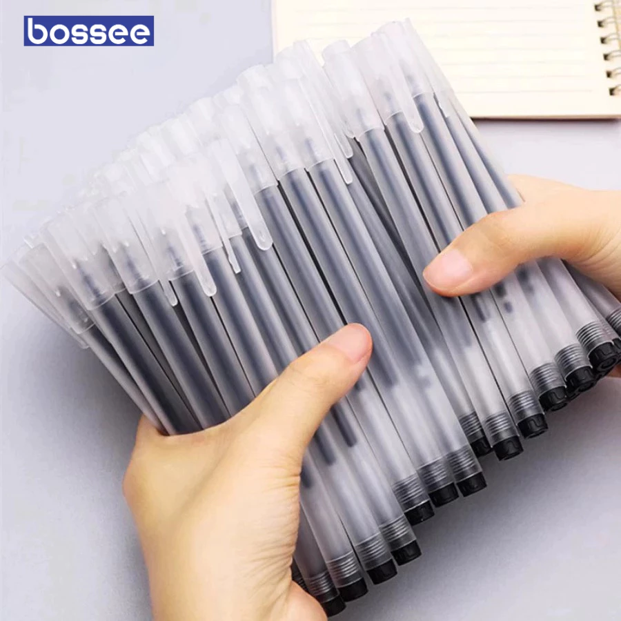Set 20 bút gel mực xanh, đen, đỏ ngòi 0.5mm, bút bi vỏ trong viết trơn chữ đẹp phù hợp cho học sinh, văn phòng