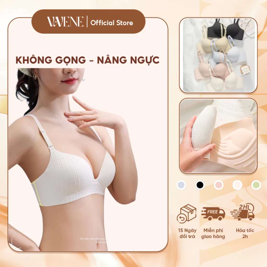 Áo lót nữ siêu mềm mịn đệm bàn tay 2.5cm không gọng Doris AL288  Đệm Vừa 2,5cm Mút Su Non Nâng Đẩy Ngực Tự Nhiên