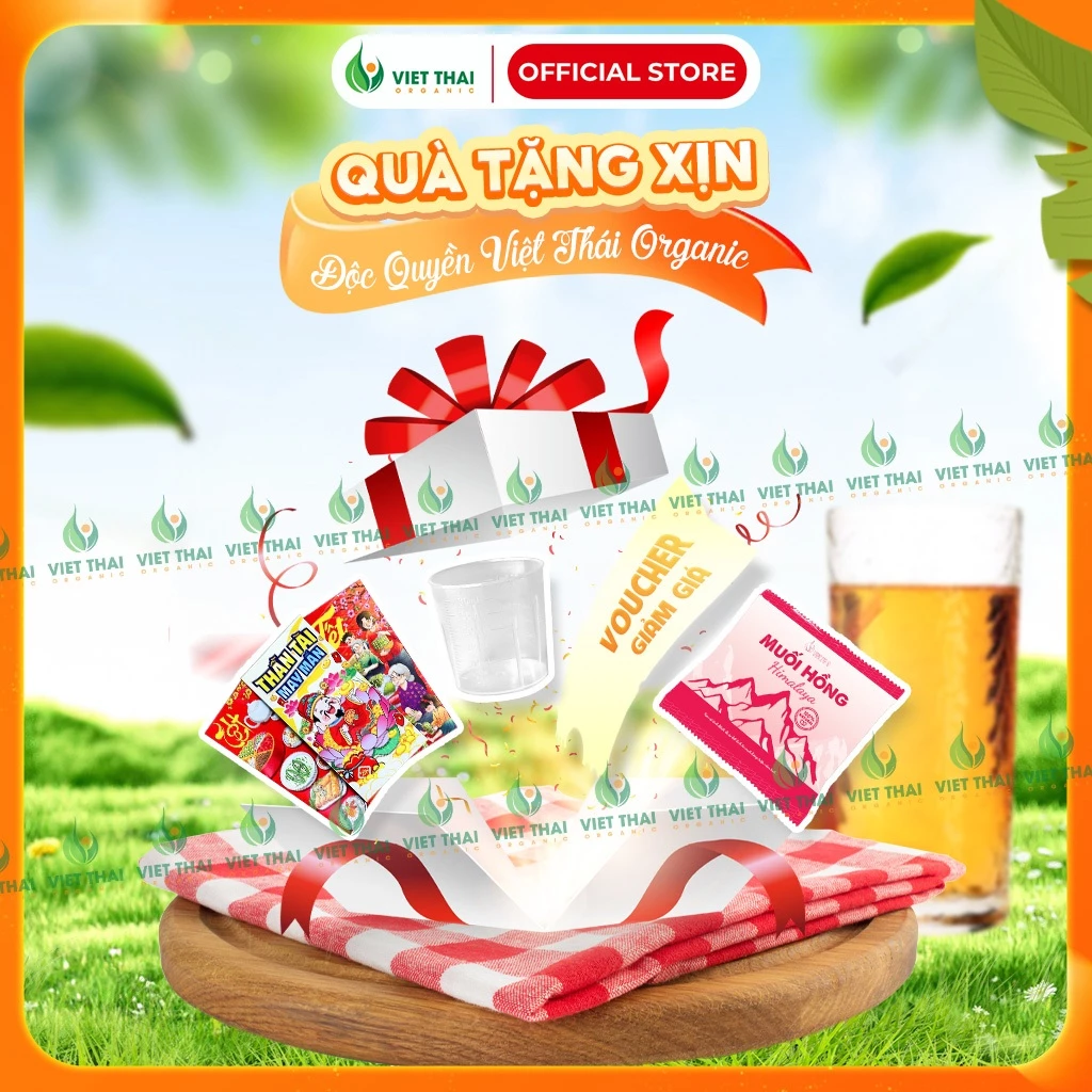 [HÀNG TẶNG KHÔNG BÁN] Deal Độc Quyền Mua Kèm Giấm Táo Việt Thái Organic (Muối Hồng, Ống Hút. Cốc Đong, MGG)
