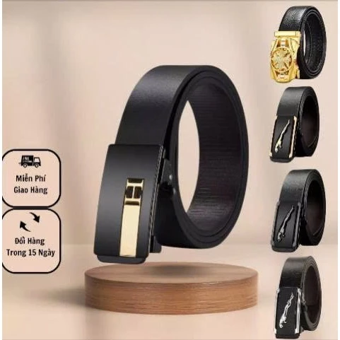 [Peinn] Thắt lưng nam da cao cấp khóa kim loại tự động không gỉ - Cam kết bảo hành 12 tháng AKEDO