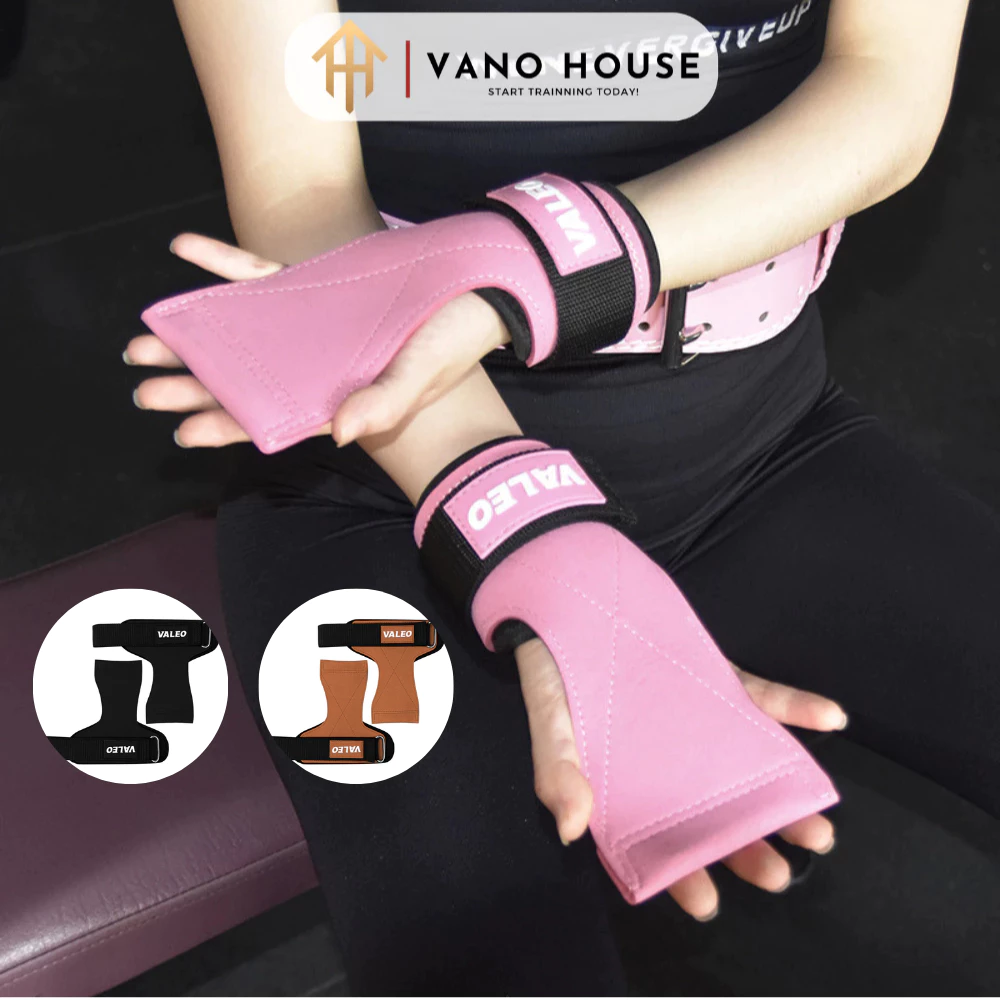 Găng Tay Tập Gym Trợ Lực VALEO Lifting Strap Tập Tạ Kéo Xà