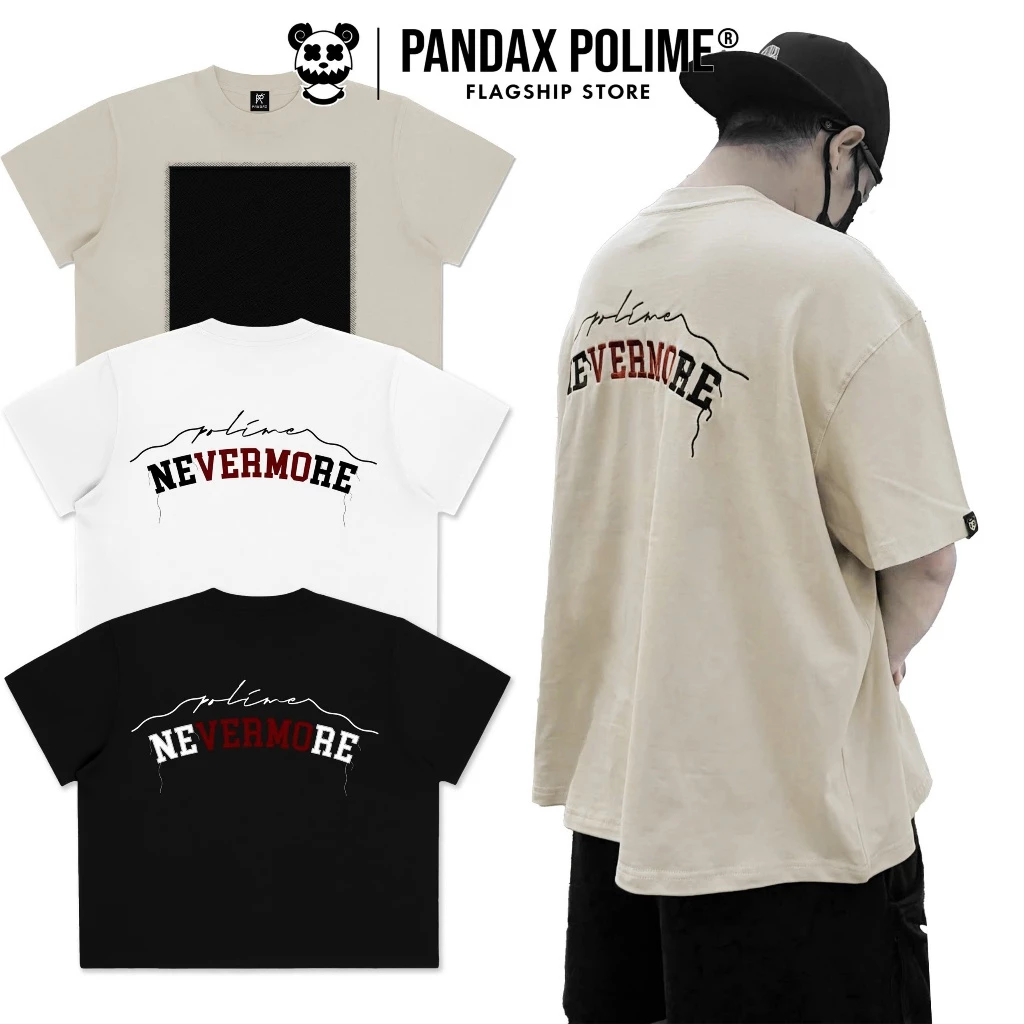 Áo thun 280gsm big boxy thêu  tee local brand form rộng bigsize ngắn tay lỡ cặp đôi pandax polime