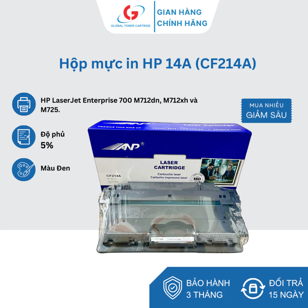 TBVP ĐỨC QUÝ - HỘP MỰC 14A / 333 (CF214A)