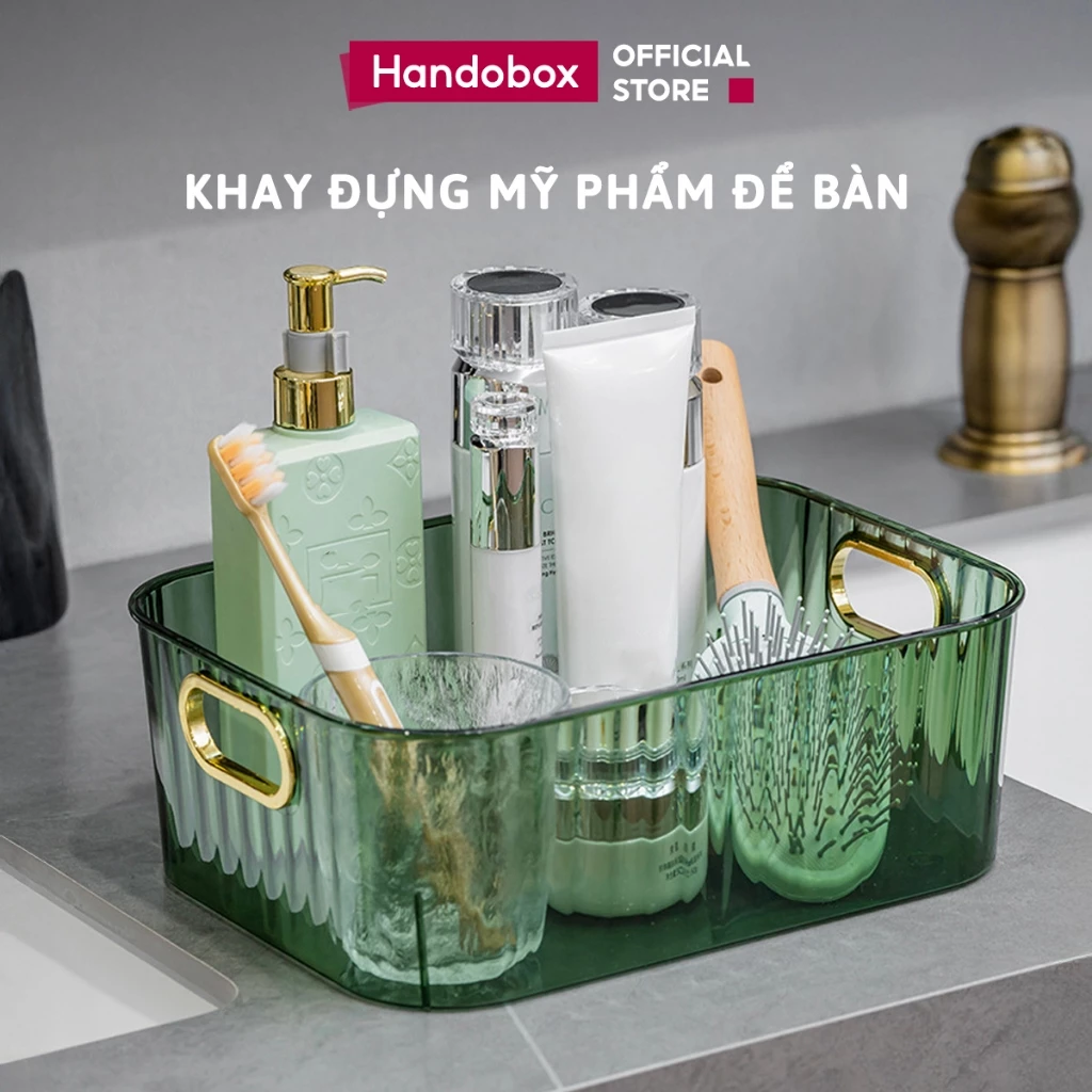 Hộp Đựng Mỹ Phẩm Đa Năng Sang Trọng Handobox Khay Đựng Đồ Trang Điểm Đồ Tiện Ích Văn Phòng Phẩm