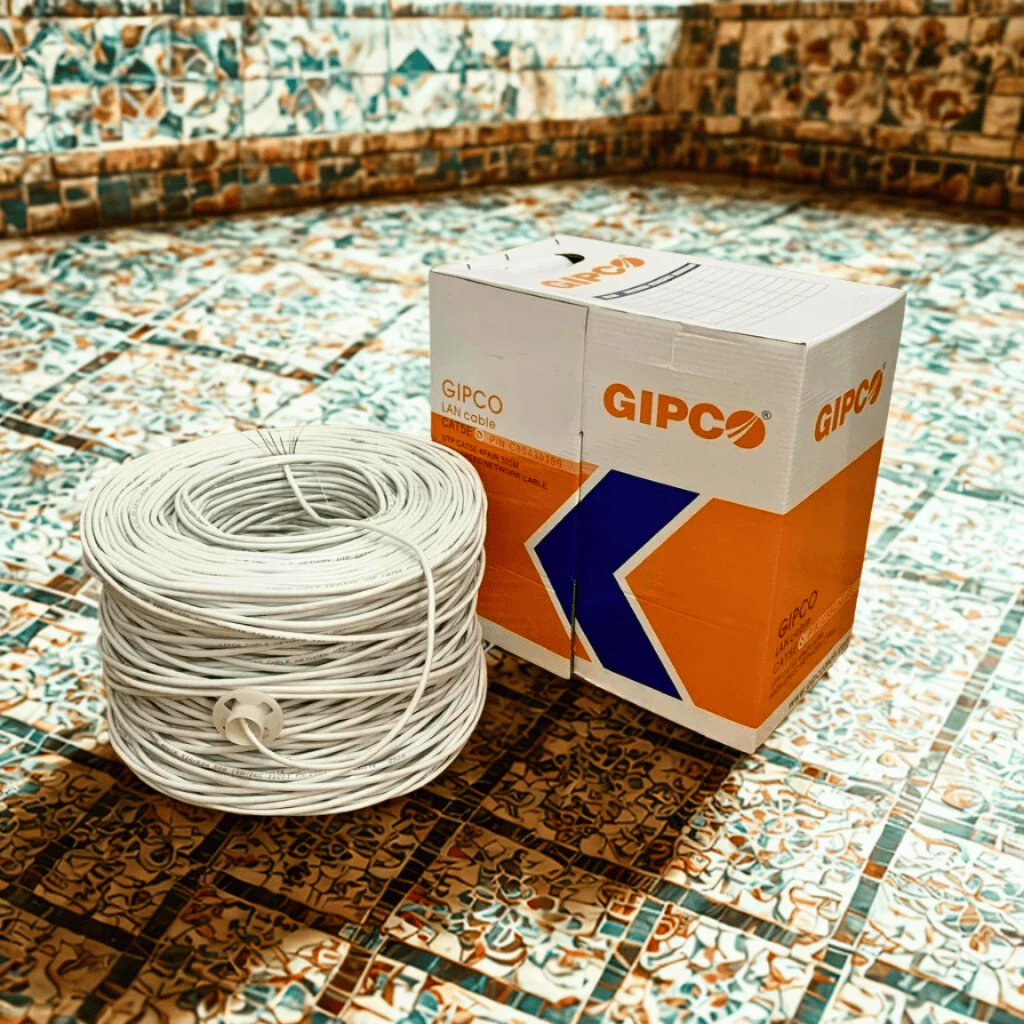 Dây cáp mạng Lõi Nhôm Mạ Đồng LB-LINK CAT6/CAT5E UTP - Cuộn 305M - Màu Trắng/Xanh