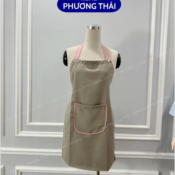 Tạp dề spa, tạp dề phun xăm, nails, thẩm mỹ viện vải tuyết mưa