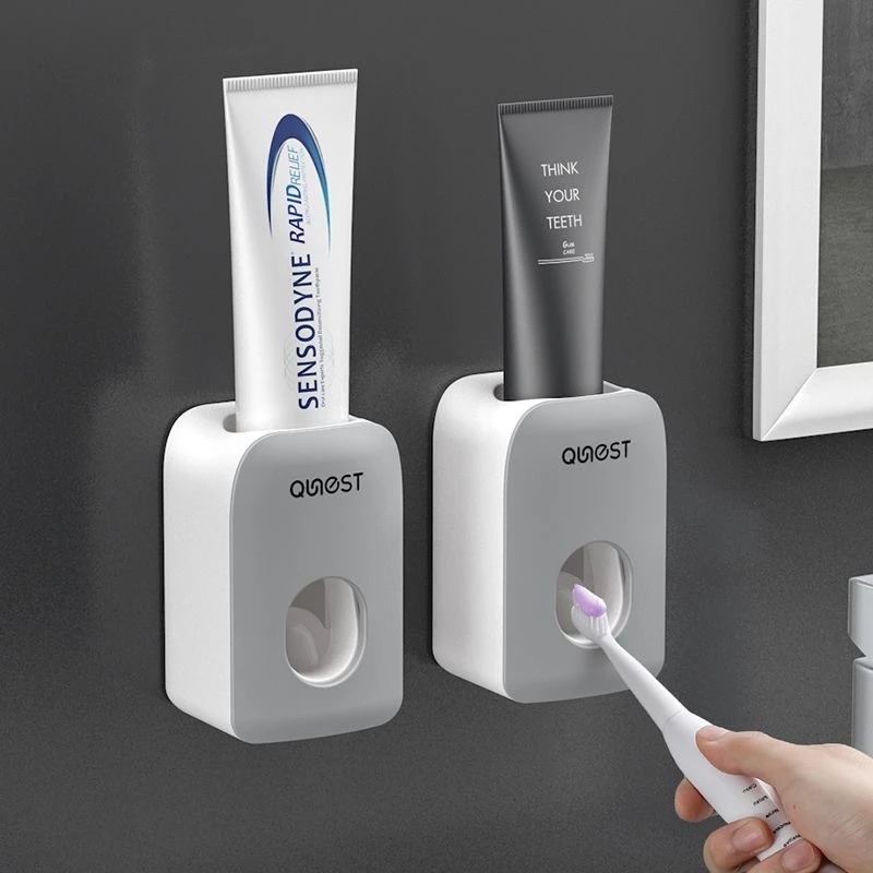 Giá treo bàn chải đánh răng Gắn tường Chống bụi Không cần khoan tường Phòng tắm Kệ đựng đồ đa năng