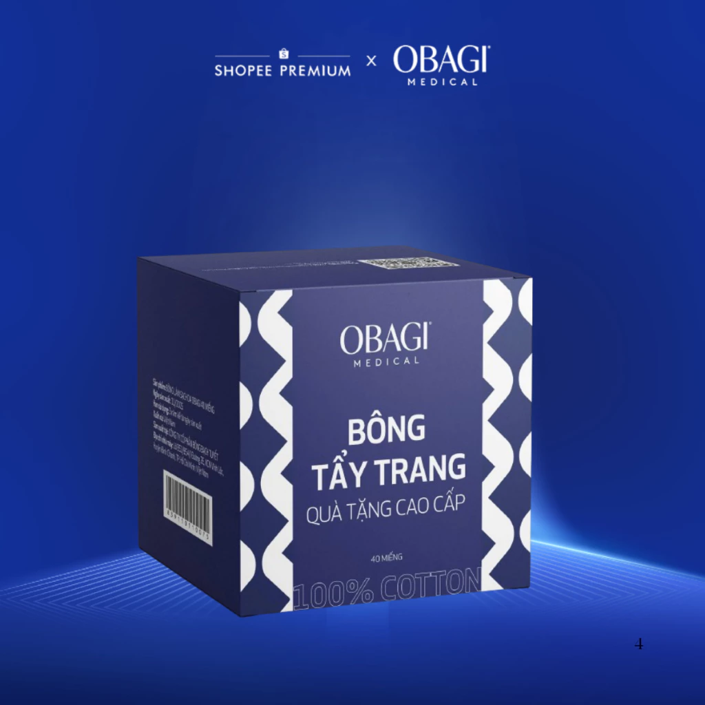 [Quà tặng không bán] Bông tẩy trang Obagi Cotton Pads 40 miếng