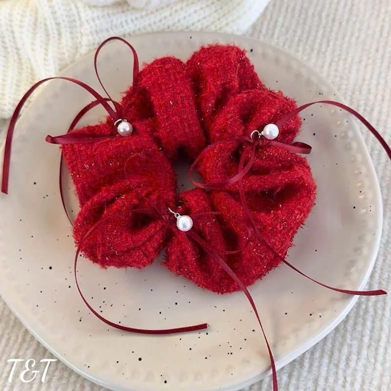 [Scrunchies] Chun Tóc Dạ Đỏ