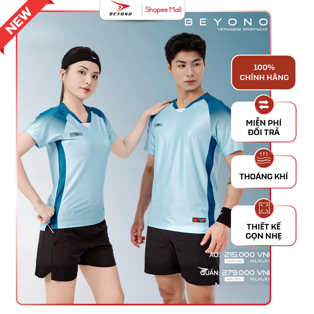 Áo Thể Thao Thời Trang Beyono SPO3 Thiết Kế Gọn Nhẹ, Co Giãn Tốt