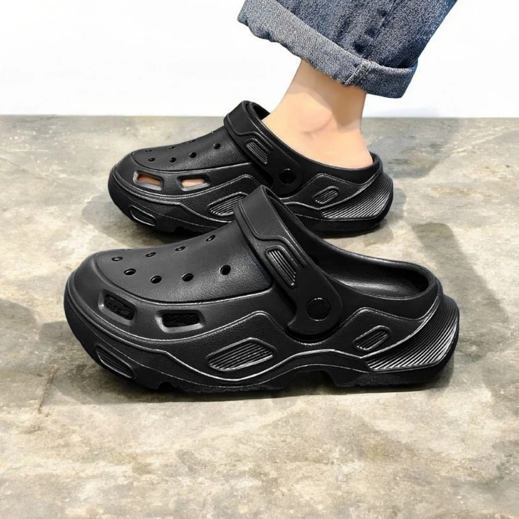 Dép Sục Nam Nữ ,Dép sục Giọ Sục Lười Cao 3 Cm Cao Su Non Đúc Liền