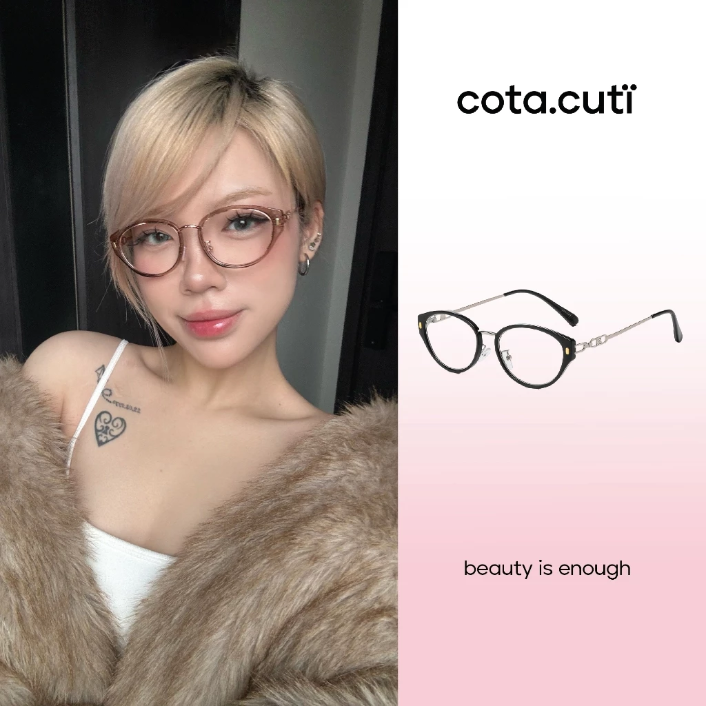 [ICY][cota.cuti x Veebong] Kính Cận/Kính Mắt Thời Trang cota.cuti - Gọng Kính Thiết Kế Tối Giản, Màu Sắc