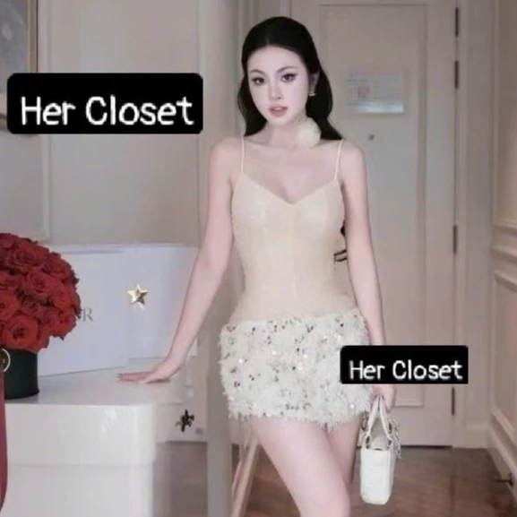 [ VÁY THIẾT KẾ ] Váy hai dây bling bling dáng ngắn đầm hai dây bling bling dáng ngắn váy ngắn đầm ngắn sang chảnh, sẵ...
