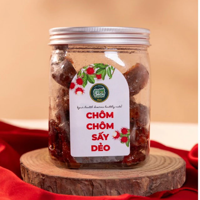 Chôm Chôm Sấy Dẻo Mứt Chôm Chôm Rim Nước Cốt Tắc – Chua Ngọt Dẻo Thơm – Nông Sản Sạch Việt Nam 250g