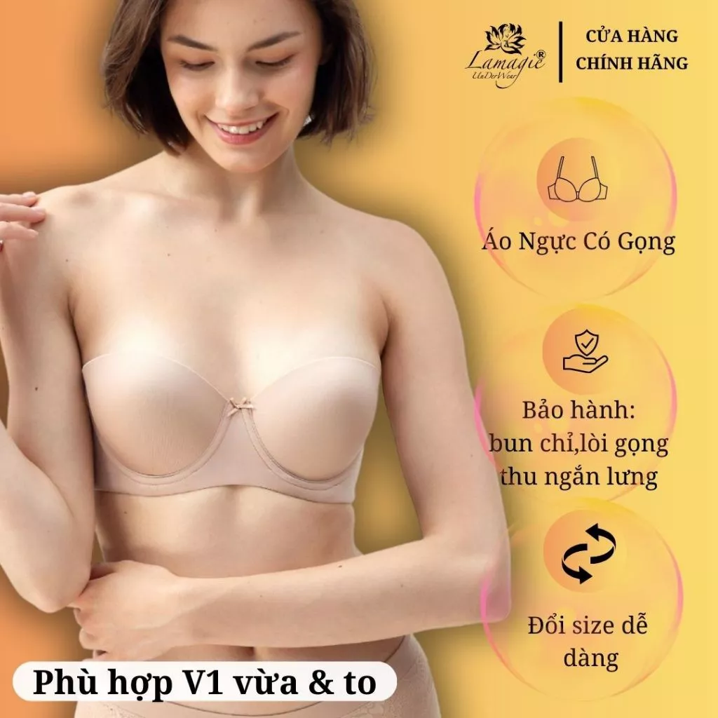 Áo Cúp Ngực Chống Tuột – Mút Mỏng Nhẹ A-08, Dây Tháo Rời, Mặc Siêu Chắc